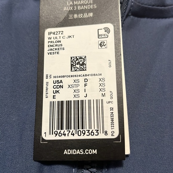 BNWT women’s Adidas jacket, Size XS - Picture 4 of 4